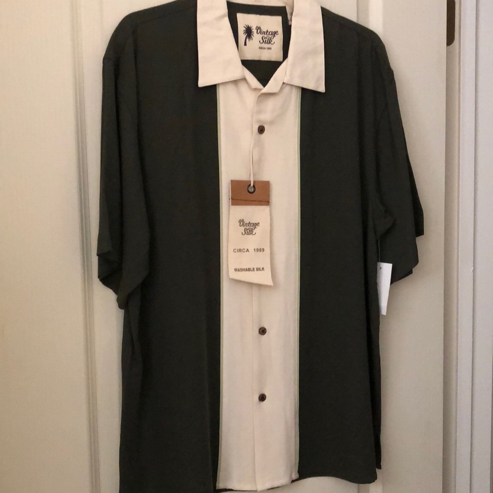 Vintage Silk Mens shirt